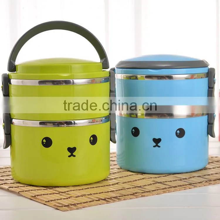 304 stainless steel insulated double lunch box