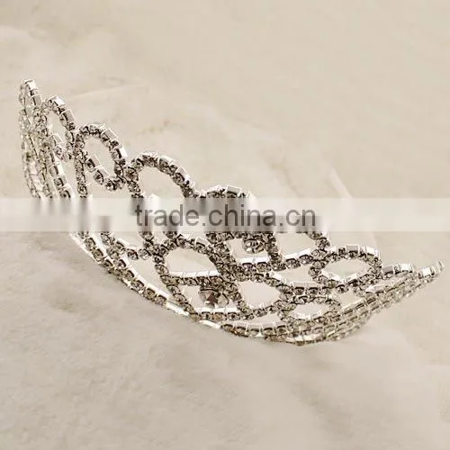 H559-043 fashion rhinestone silver bridal tiaras Drop Shipping