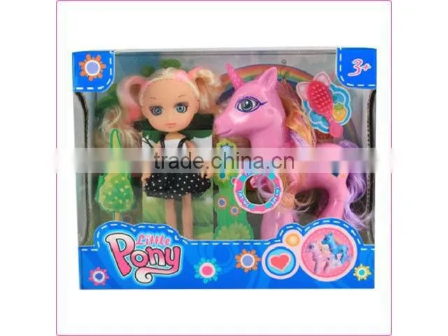 6.5" LOVELY FASHION DOLL, 2 ASST