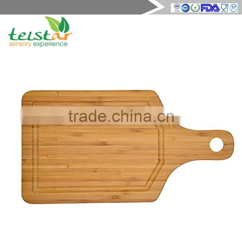 Blue Donuts Premium 5 piece Bamboo cutting board set - Strong, Durable, No knife dull and Eco friendly