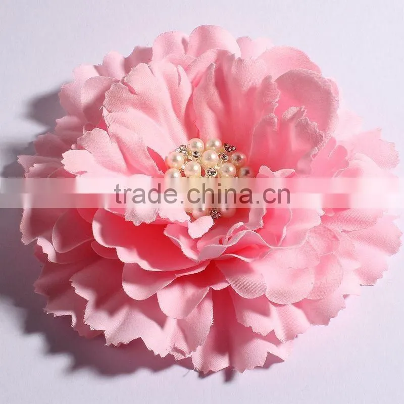 fabric flower clip fabric flower brooch for kids hair accessories
