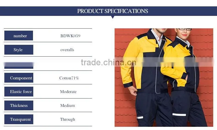 Work Coveralls Made In China Worker Clothes For Industrial