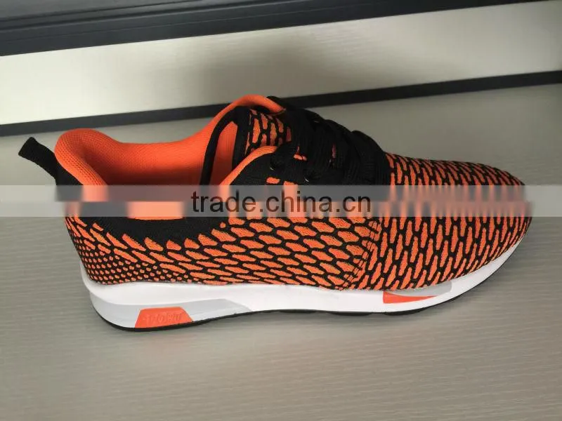 autumn sport shoes men new model high quality for male, fashion fly fabric running shoes sport brand name from china factory