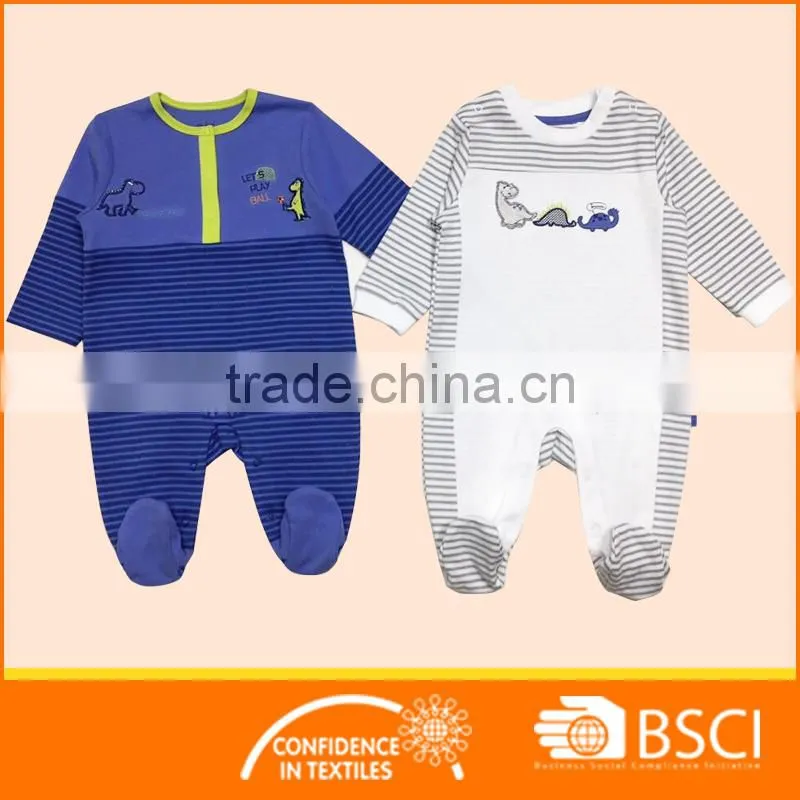 Yarn Dye Baby Romper Fancy Baby Grow Wear
