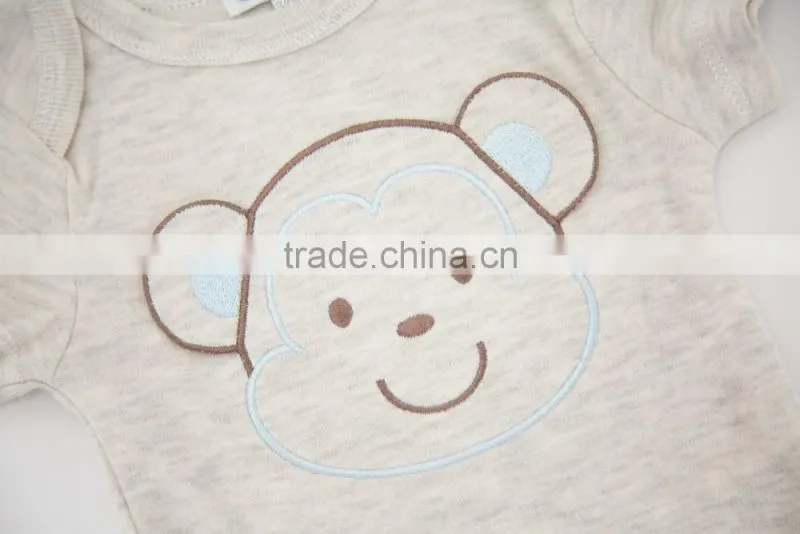 2017 New Newborn Clothes 100% Cotton Bear Design Baby Rompers For Summer