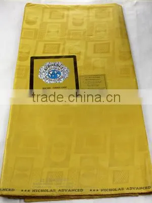 Promotion African Cotton bazin riche Fabric in brocade fabric BZ0004 bazin