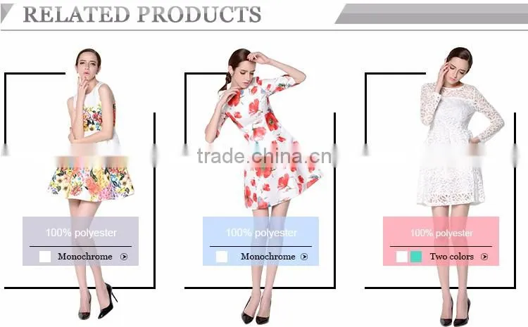 OEM Services Colorful Pattern Printing Off Shoulder Summer Dresses