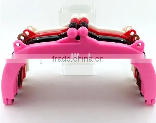 2016 new high quality 18.5cm plastic purse frame/bag accessory