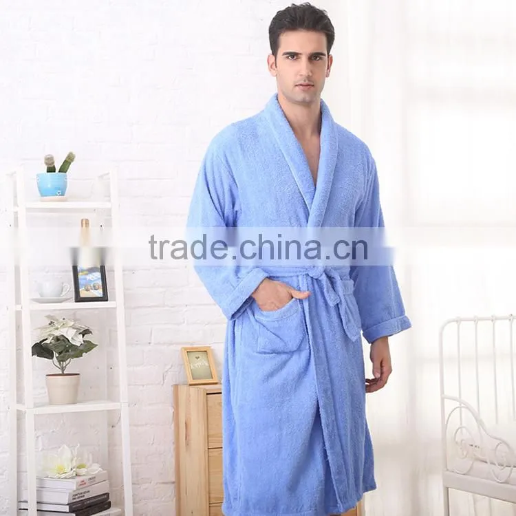 Four seasons 100% cotton terrycloth hotel bathrobe