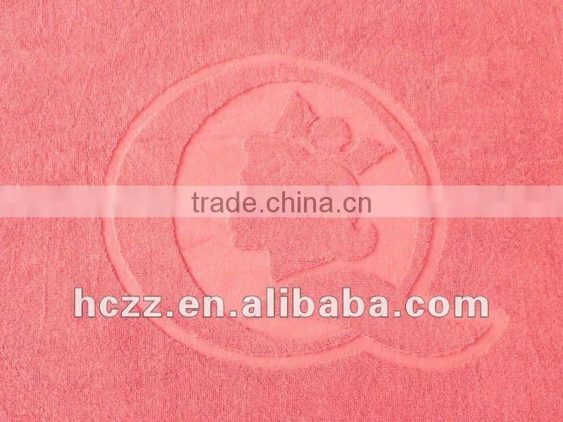 2015 brand new design cotton jacquard towel red