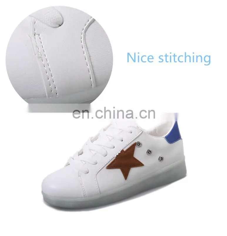 Unisex Flat Sports Luminous Dancing Night Running Couple Sneakers LED light shoes