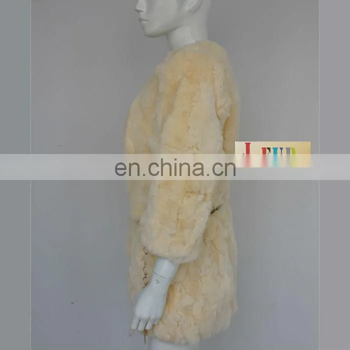 Genuine luxury real long rabbit fur winter coats