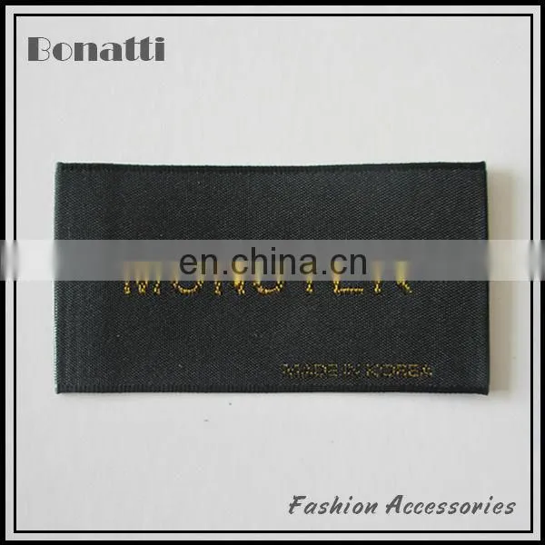 garment needle loom woven label for clothing