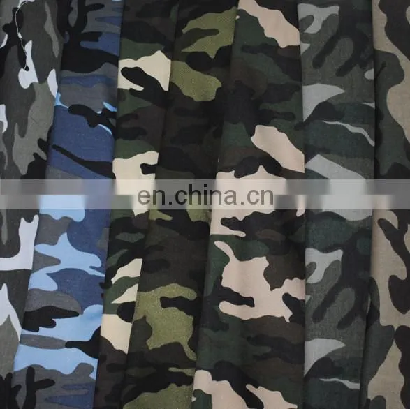 army printed fabric camouflage ployester cotton fabric