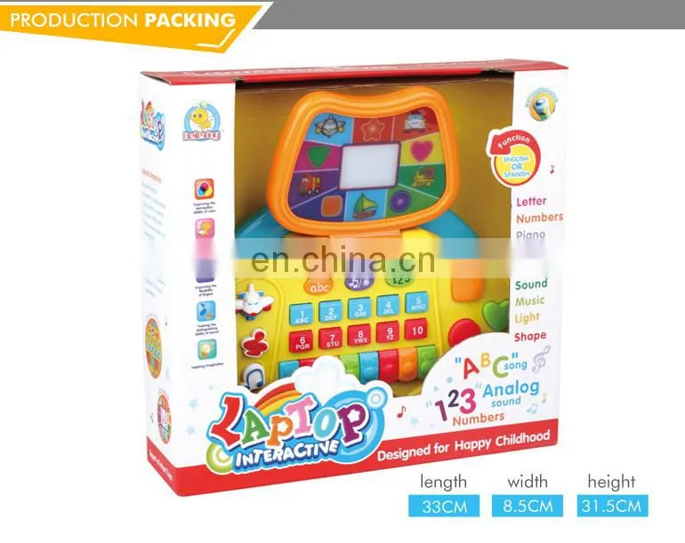 Educational innovative toy favourite kids learning laptop with music