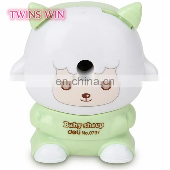 cheap price japanese hotsale stationery OEM custom funny sheep shaped manual plastic knife sharpener for student
