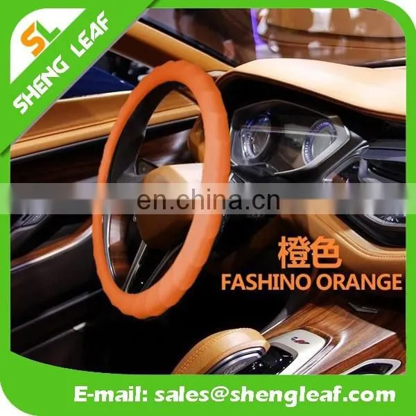 Universal size custom design silicone car steering wheel cover