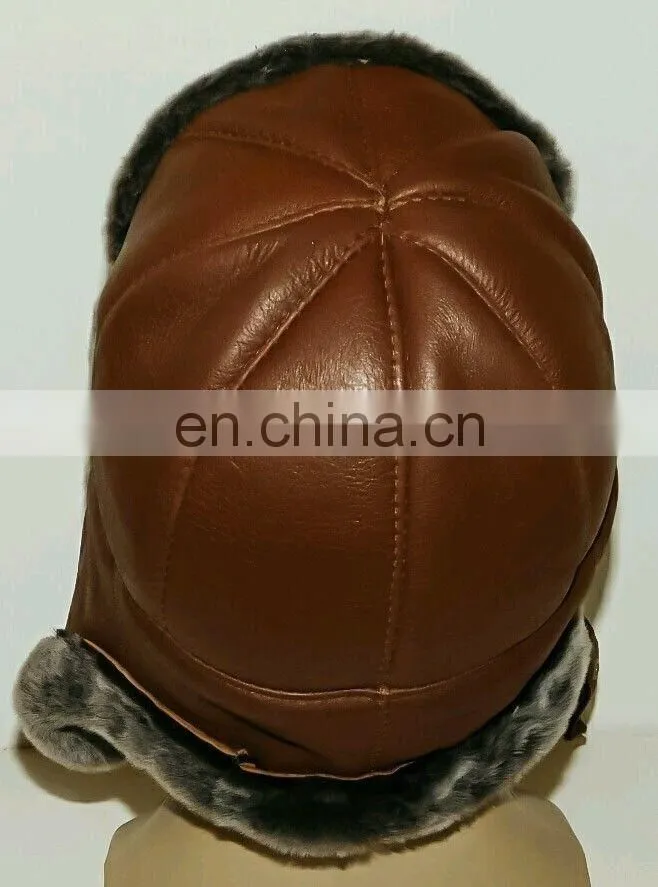 LEATHER GOLF CAP BLACK DRIVING HATS