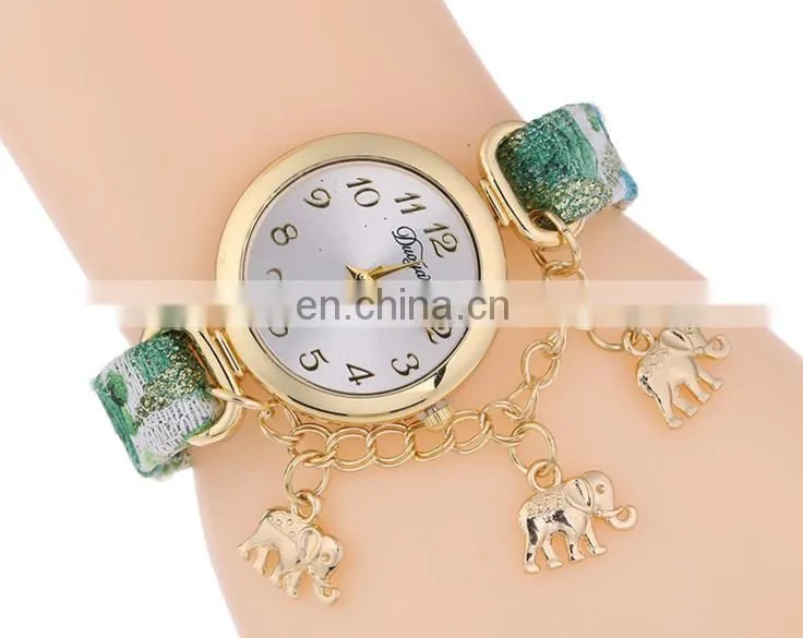 hot selling butterfly wrap leather Bracelet watch with crystals quartz watch crystal leather wrap bracelets gifts for her