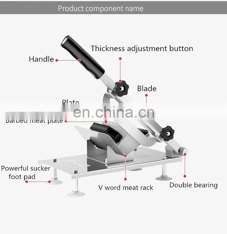 Mini Meat Slicer for home use /vegetable slicer/Small chicken beef lamb meat horizontal cutting machine slicer