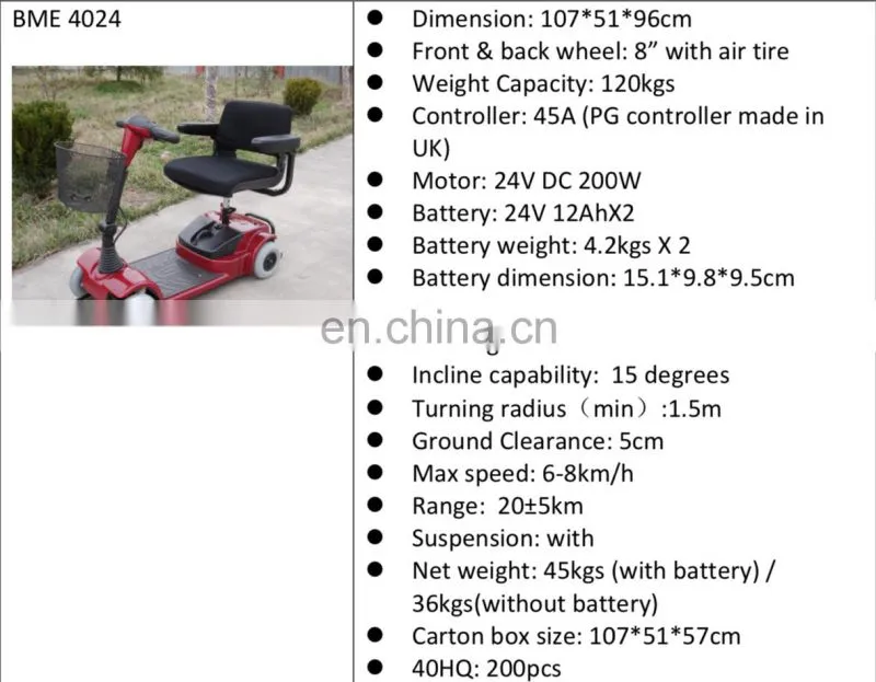 2021 electric 4 wheels mobility power scooter --- only $368 !