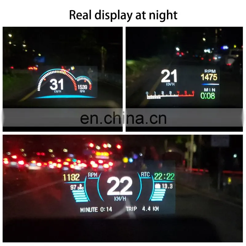 Most Popular Top Selling HUD OBD GPS Car Over Speed Alarm Head up Display HUD for Car