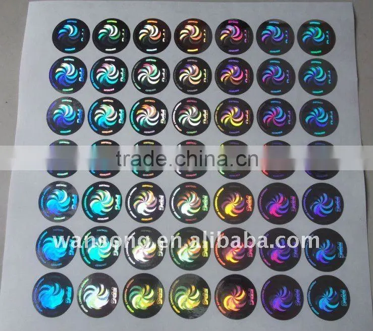 3D hologram sticker with company logo printing