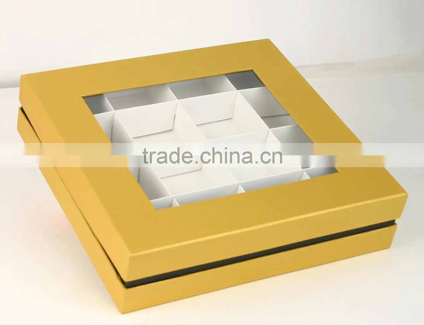Printable OEM cheap high quality folded box paper packaging with PVC window