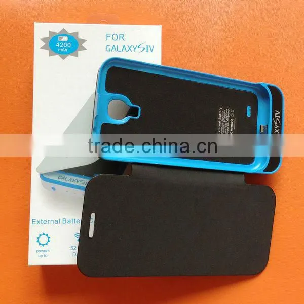 New arrival 4200 mAh external battery for Samsung galaxy S4 IV i9500