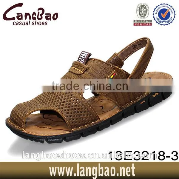 arabic styles men sandal real leather upper