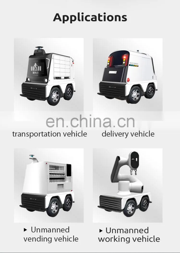 UGV-13 long distance autonomous driving Unmanned UGV food Delivery beer Transportation Robot
