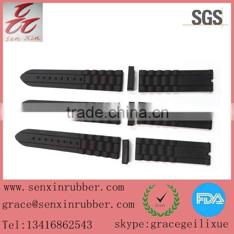 high quality colourful silicone rubber watch strap