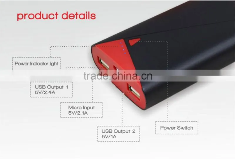 2016 powerbank New product power bank 7800mAh portable phone charger