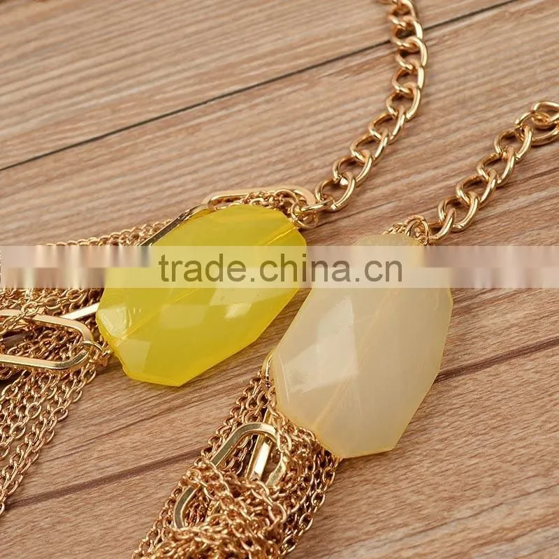 2016 Women Jewelry Necklaces Cord Charms Tassel Necklace