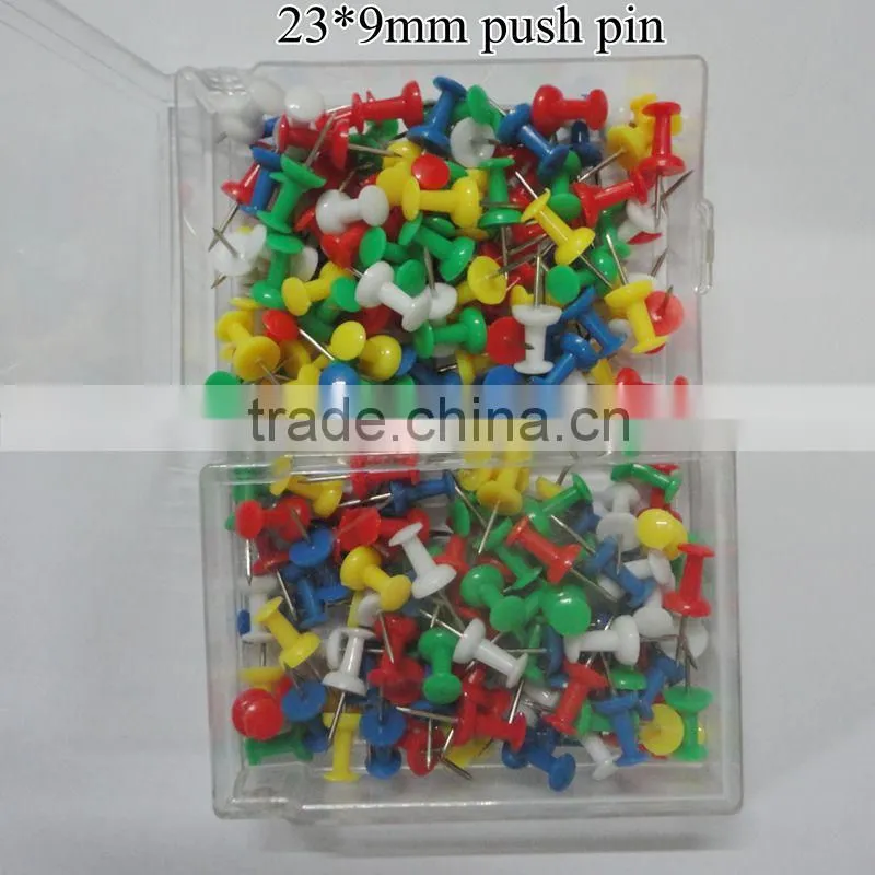 Wholesale 80pcs bright color ball head thumb tacks push pins
