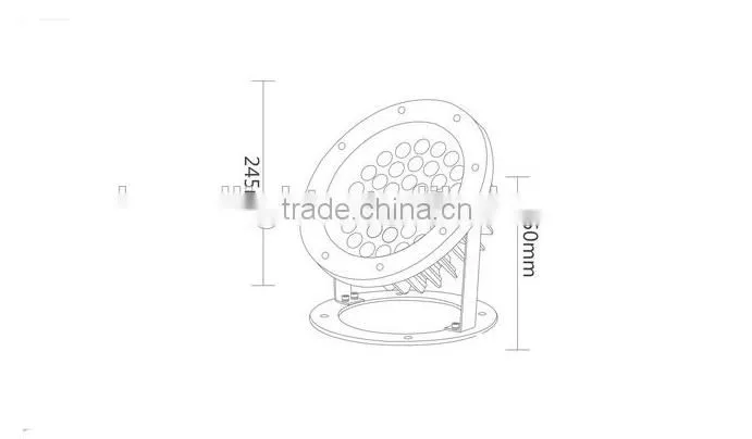 High Lumen High Power DMX512 Control 3*1W Stainless Steel IP68 RGB LED Underwater Light