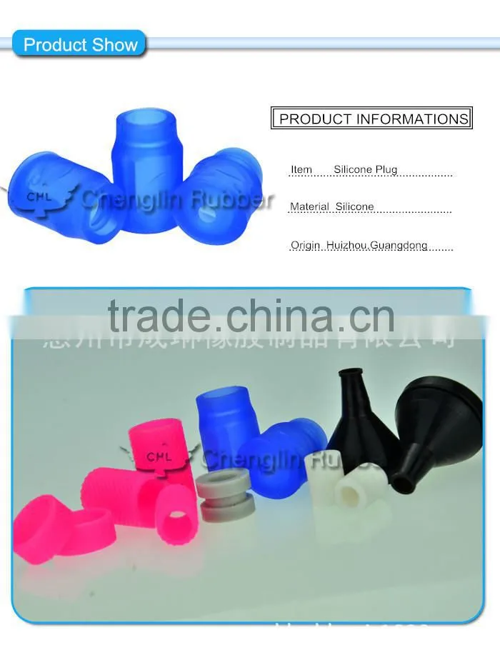 Silicone rubber stopper,round silicone rubber stopper,black silicone rubber stopper