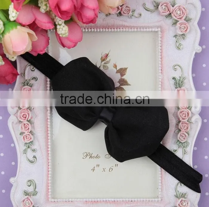 wholesale mixed color newborn baby hair accessory chiffon bows children kids headwear