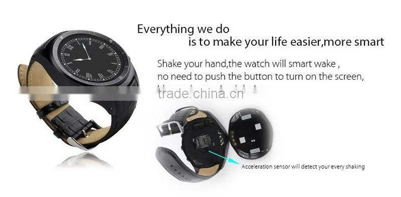 2016 Hot Selling MTK6572 1.4 " IPS 3G GPS WiFi Bluetooth Android 4.4 K18 Smart Watch