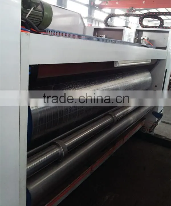 semi-automatic/chain feeding carton box printing slotting machine