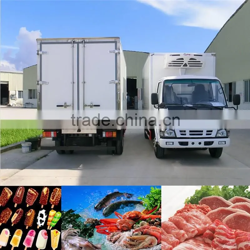 Customized refrigeration truck with transport refrigeration units