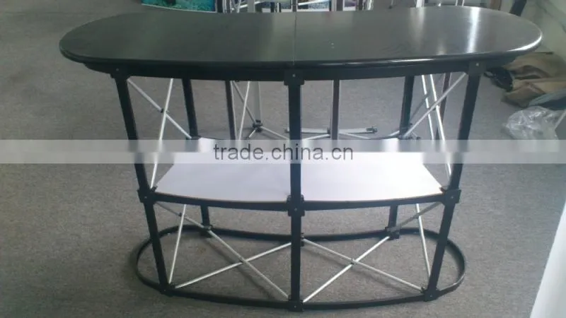2*2 poratable curved pop up counter