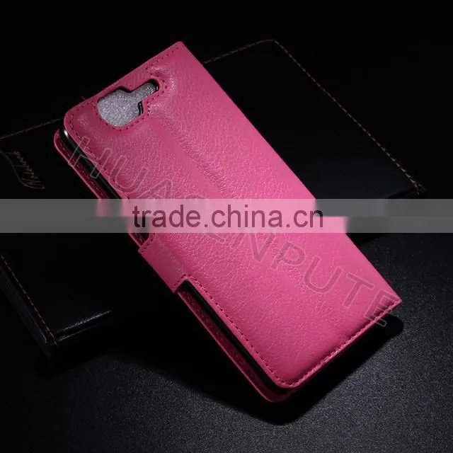 Luxury Lichee Kunstleder Flip Leather Phone Cover for Wiko Highway