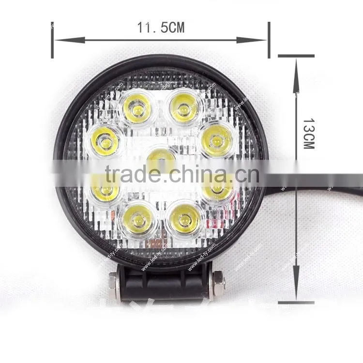 4X4 27W LED WORK LIGHT FOR DRIVING LAMP 4WD OFFROAD TRACTOR AUTO LAMP