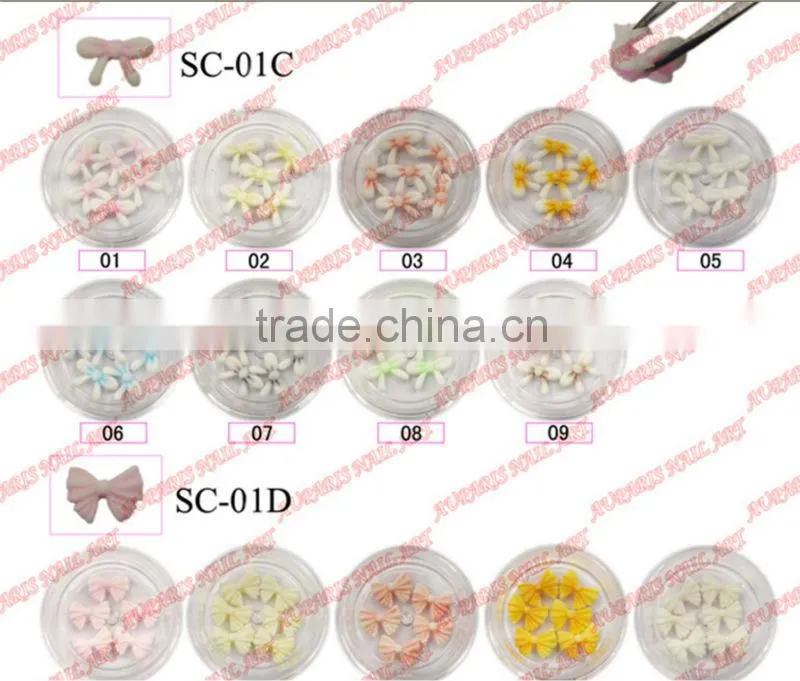 3d ceramic flower 12 color rose design DIY nail art rhinestone acrylic uv gel nail tip decoration 6397