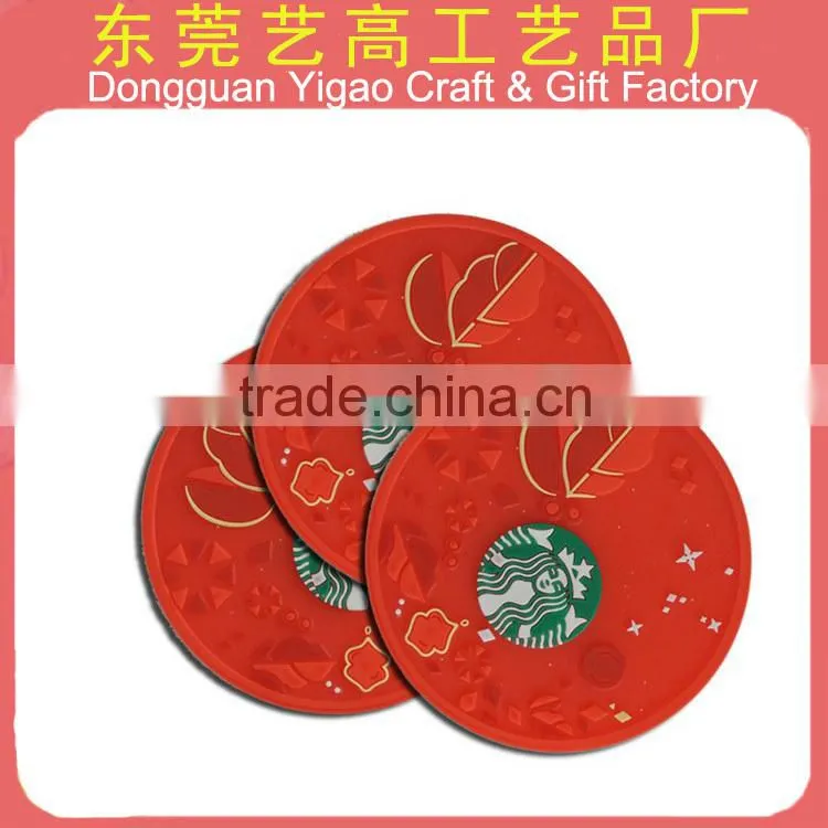 Factory personalize silicone rubber cup mat