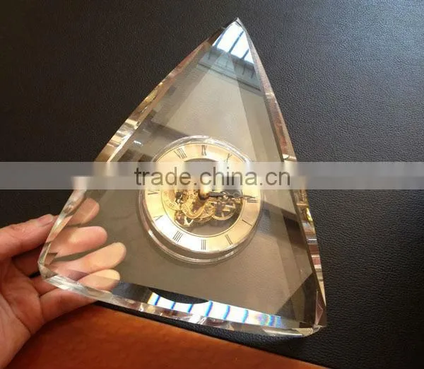 High quality wedding souvenirs crystal desk clock
