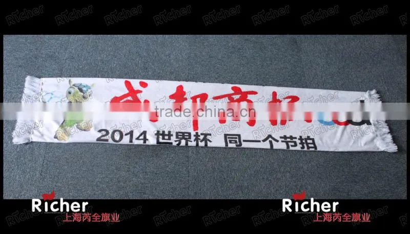 Football Promotion Custom Knitted Fan Scarf