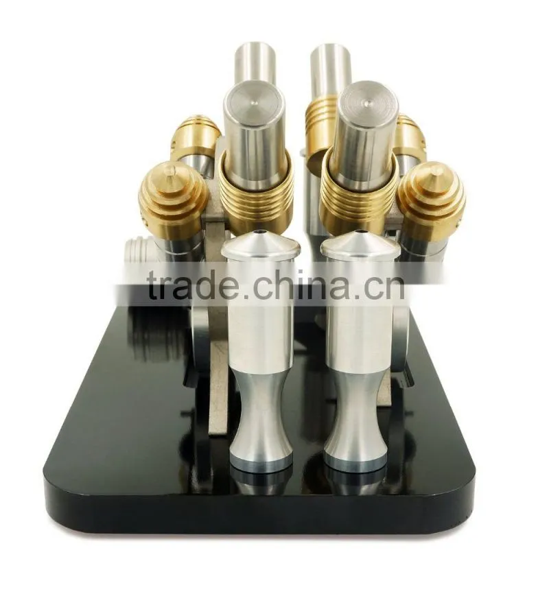 Hot Air Stirling engine model V4 industrial CNC machining parts