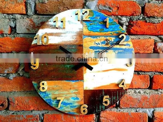 MHOME cheap vintage MDF desktop clock